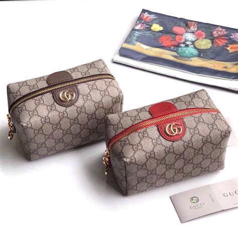 fake gucci makeup bag|gucci ophidia clear bag.